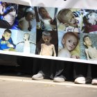 Fotos de niños palestinos muertos por hambre.