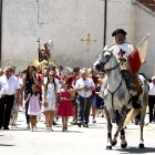 Imagen icónica de Santiago Apóstol recreada en el día grande de la fiesta de Villadangos.