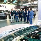 Mañueco ayer, en la inauguración de Refactory Valladolid, de Renault.