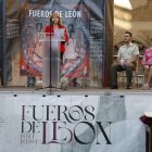 La presidenta del Tribunal Superior de Justicia de Castilla y León, Ana del Ser, fue la mantenedora este año.  El claustro de la Catedral acogió el acto central.  El respaldo de la sociedad leonesa es total.