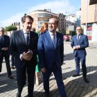 Quiñones con Morala en una visita a Ponferrada.