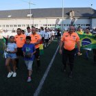 Bolivia y Brasil, en pleno partido de la final.  La final del Mnndialito Leonés de la Integración tuvo como protagonistas a Bolivia y Brasil.
