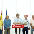 El líder del PSOE en CyL se reunión con los representantes agrarios.