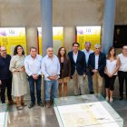 El comité de dirección del PP, ayer tras la constitución de la comisión gestora del partido.