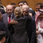 Imagen del cumbre de los dos Estados en la ONU.