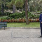 Pedro Sánchez, el martes, en los jardines de Marivent.