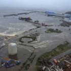 Detalle del tsunami en las costas rusas del Pacífico.