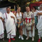 Zulema junto al Senado Romano y el César de la Ludus Bergidum Flavio de Cacabelos.