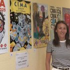 Eva González, Concejal de Juventud, junto al cartel ganador