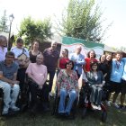 Autoridades en la inauguración del campamento