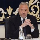 Imagen del presidente de las Cortes, Carlos Pollán, de Vox.