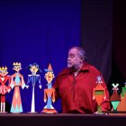 La obra «Edelmiro II y el dragón Gutiérrez» en una actuación