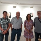 Inauguración de la muestra, con la presencia de la alcaldesa Alicia Gallego.