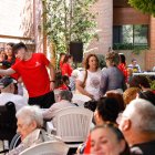 Participantes en el campus de Cáritas en la fiesta en la residencia Virgen del Camino