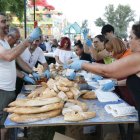 No falto el vino y los ricos chorizos.