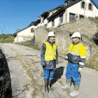 Al fondo, el edificio que se convertirá en centro de visitantes.
