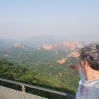 Manuel Félix, en el mirador de Orellán
