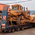 Llegada del bulldozer a Alija del Infantado