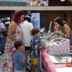 El mercadillo se celebró durante la feria del ajo.