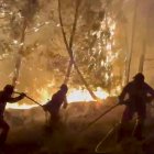 Captura vídeo deUME de un Incendio en la provincia de León.