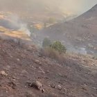 Imágenes del incendio en Barniedo de La Reina