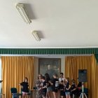 Imagen del acto celebrado en Vidanes en torno a la figura del Padre Isla y sus obras más representativas.