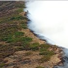 El fuego en Orallo sigue avanzando.