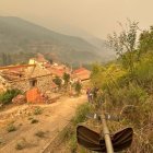 Imagen del incendio en Valdeón.