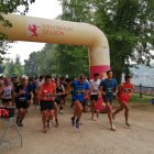 Momento de la salida de la Carrera Popular de Santa Marina del Rey.