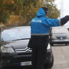 La policía municipal durante un servicio