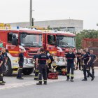 Bomberos que trabajarán en el operativo berciano