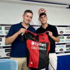 Borja Vázquez, a la derecha, junto a Jesús Fernández.