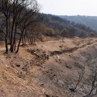 Imagen de uno de los canales calcinados de La Cabrera