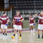 El Ademar en un entrenamiento en el Palacio.