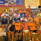 Los ganadores en la general y podios de la Legua Nocturna de Santa María del Páramo.