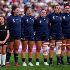 Sidorella, tercera por la izquierda, en el XV titular de España.