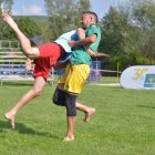 David Villalba y Carlos Mondelo en su cara a cara en el corro celebrado en Matallana de Torío en el que los líderes no dieron opción a sus perseguidores.