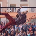 La compañía Nostraxladamus actúa hoy en el cierre del Festival de Circo Contemporáneo.