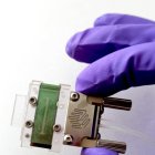 Uno de los minibiosensores encapsulado.