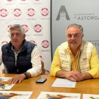 Cayetano Franco y José Luis Nieto durante la presentación del partido Ademar-Nava.