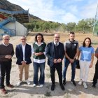 El alcalde y los concejales en la visita a las obras