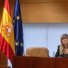 Archivo - La mujer del presidente del Gobierno, Begoña Gómez, durante la comisión de investigación de la Asamblea de Madrid el 13 de noviembre de 2024.