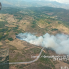 Actual incendio en Berlanga del Bierzo.