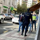 Un momento de la intervención policial en Julio del Campo