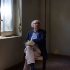 Rodaje en Velintonia de Antonio Colinas.