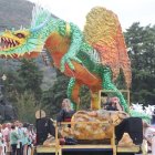 Desfile de carrozas en Ponferrada, de un evento anterior.
