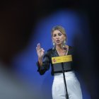 Yolanda Díaz, en un acto oficial del Gobierno, el viernes.