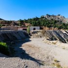 Instalaciones de la cantera de talco que quiere retomar la actividad en Carrocera.
