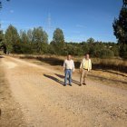 El alcalde y el edil, en el tramo en obras.