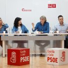 El secretario general del PSCyL, Carlos Martínez, preside ayer el Plenario de la Comisión Ejecutiva del PSOE de Castilla y León.